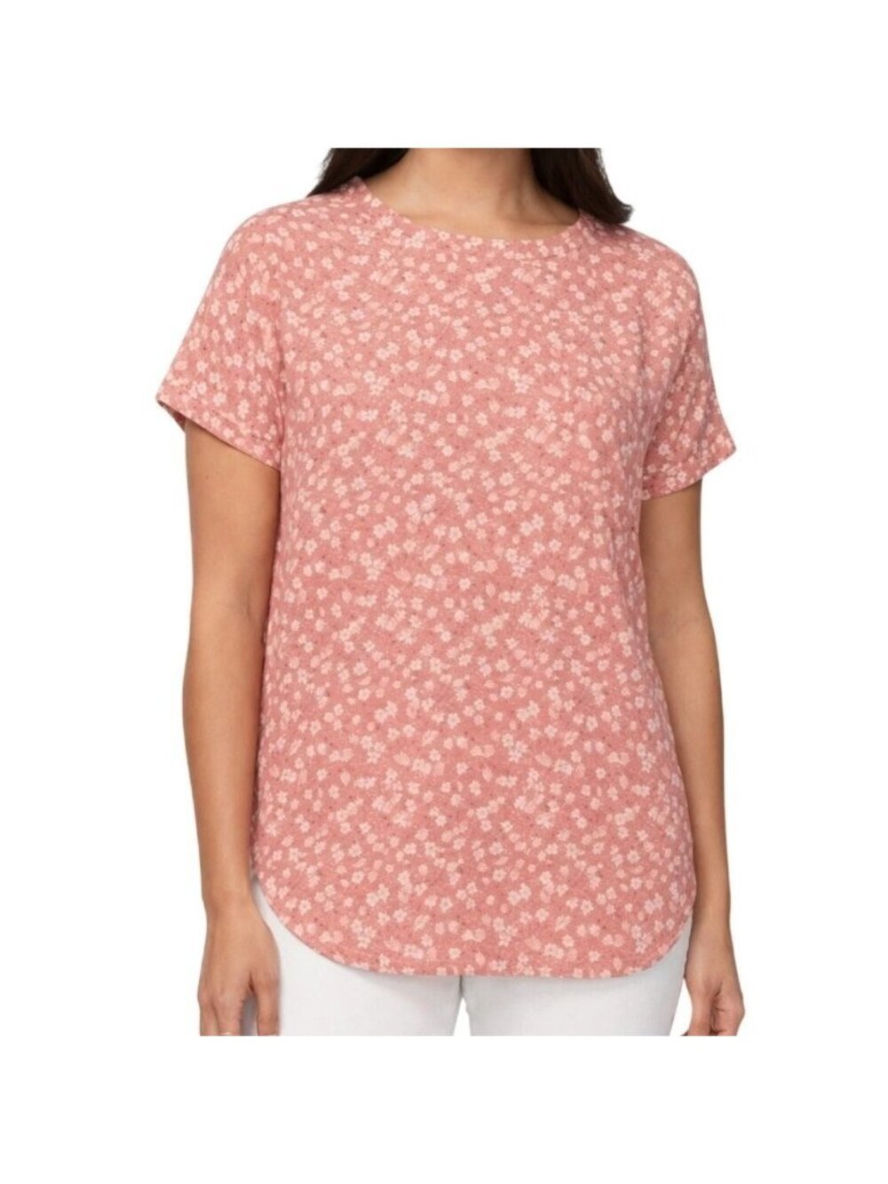 NWT Buffalo David Bitton Women's XXL Floral Chiffon Top Floral Pink